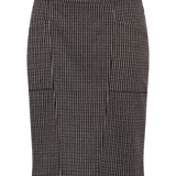 Falda ICHI Kate Structure Port Royale - ECRU