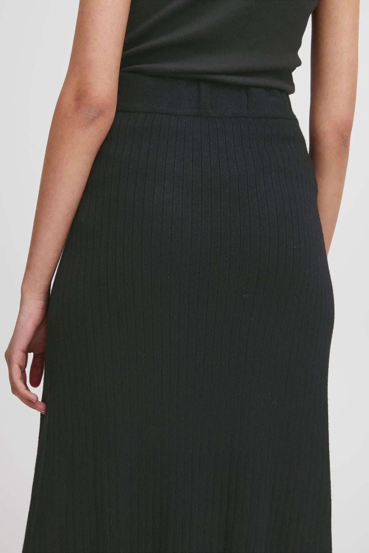 Falda ICHI Ruvera Black - ECRU