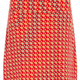 Falda King Louie Border Rowe Fiery Red - ECRU