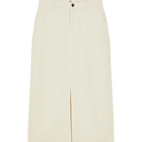 Falda Midi CKS Skipper White - ECRU