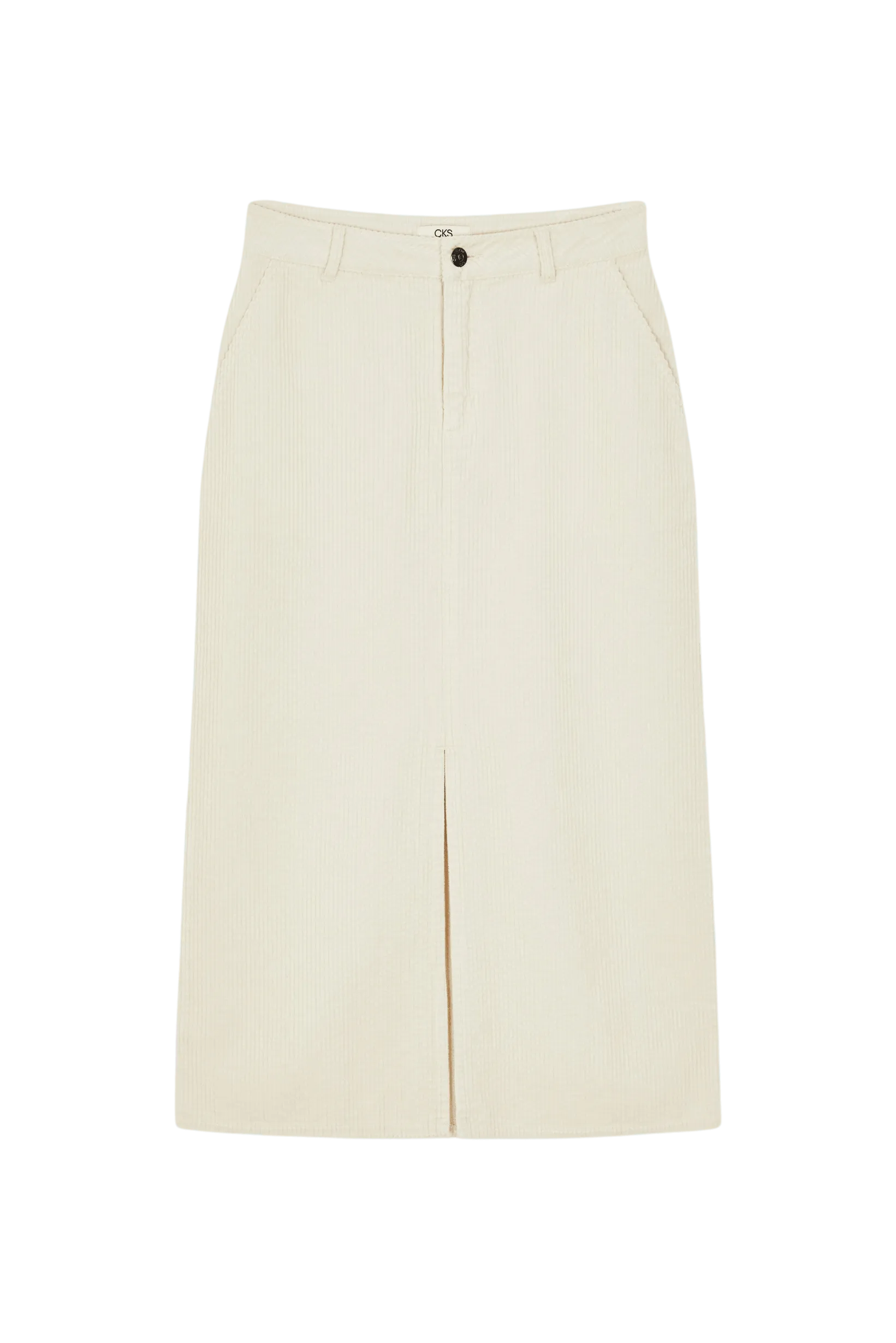 Falda Midi CKS Skipper White - ECRU