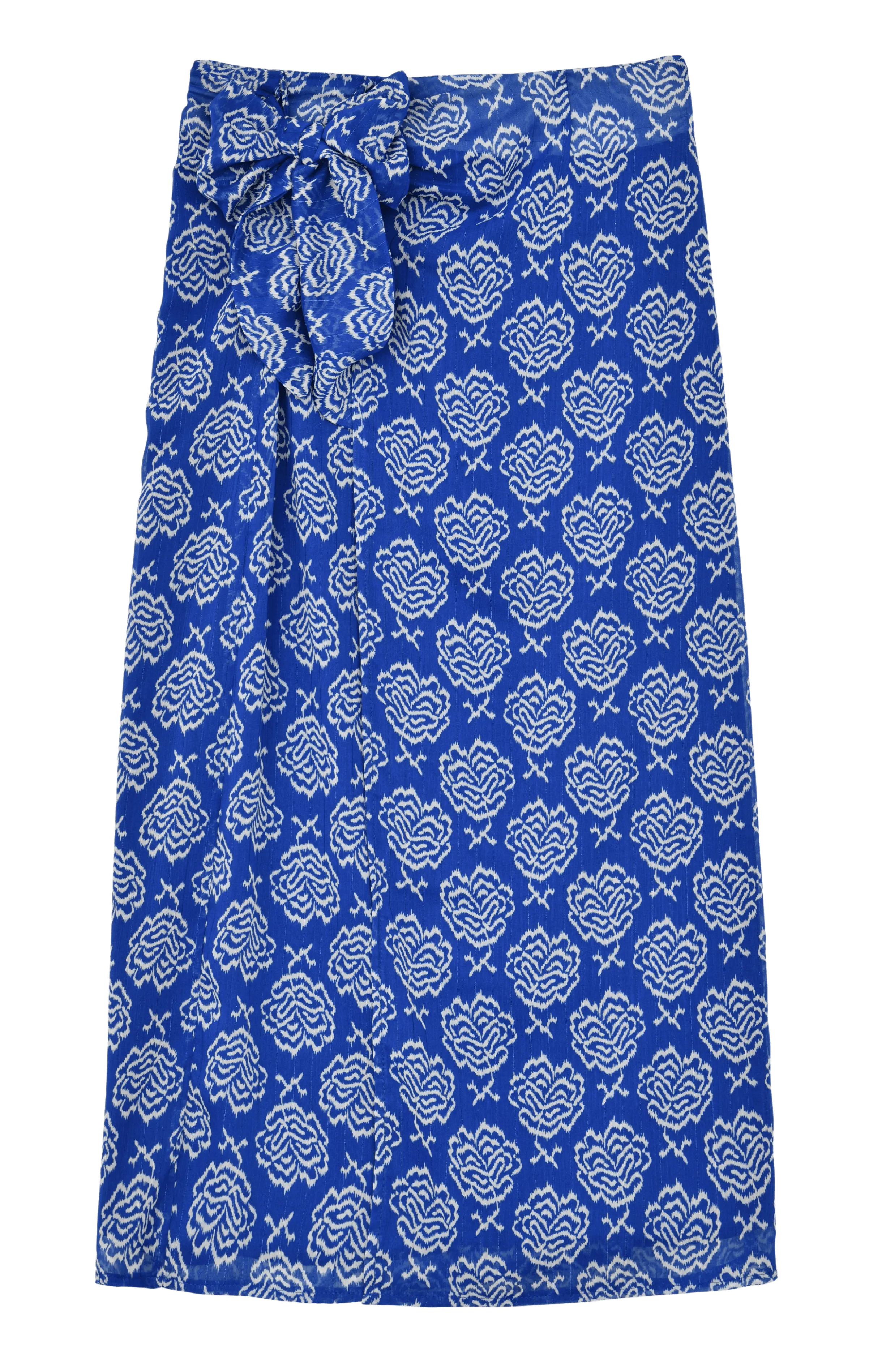 Falda Molly Bracken con Estampado y Lazada - ECRU