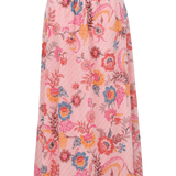 Falda Molly Bracken con Estampado y Pliegues - ECRU