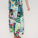 Falda Nümph Nugabriella Summer Green - ECRU