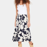 Falda Saint Tropez Ursula Night Sky Resort Floral - ECRU