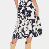Falda Saint Tropez Ursula Night Sky Resort Floral - ECRU