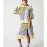 Falda SKFK Baiza Plaid - ECRU