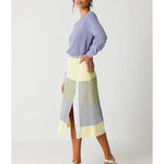 Falda SKFK Baiza Plaid - ECRU