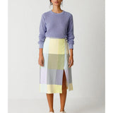 Falda SKFK Baiza Plaid - ECRU