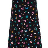 Falda Sugarhill Duska Jersey Black Paintbox Leopard - ECRU