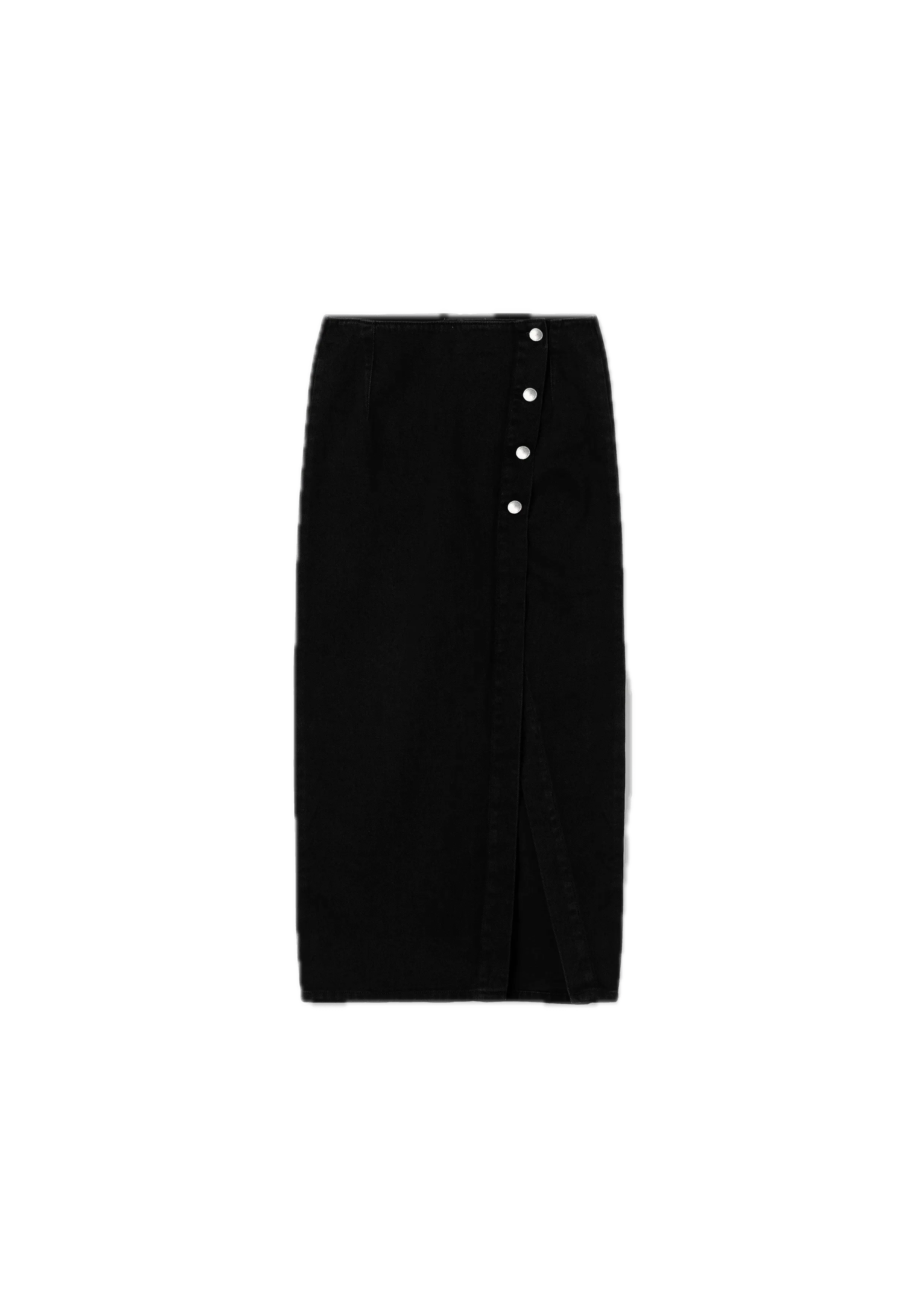 Falda Tiffosi Dala Midi Denim - ECRU