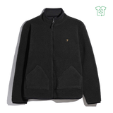 Chaqueta FARAH Cernan Washed Black, flat frontal transparente 22x27