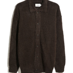 Cárdigan FARAH Harman Dark Brown, flat frontal transparente 22x27