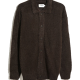Cárdigan FARAH Harman Dark Brown, flat frontal transparente 22x27