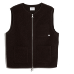 Chaleco FARAH Myles Dark Brown, flat frontal transparente 22x27