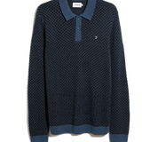 Polo FARAH Whitfield Prussian Blue, flat frontal transparente 22x27