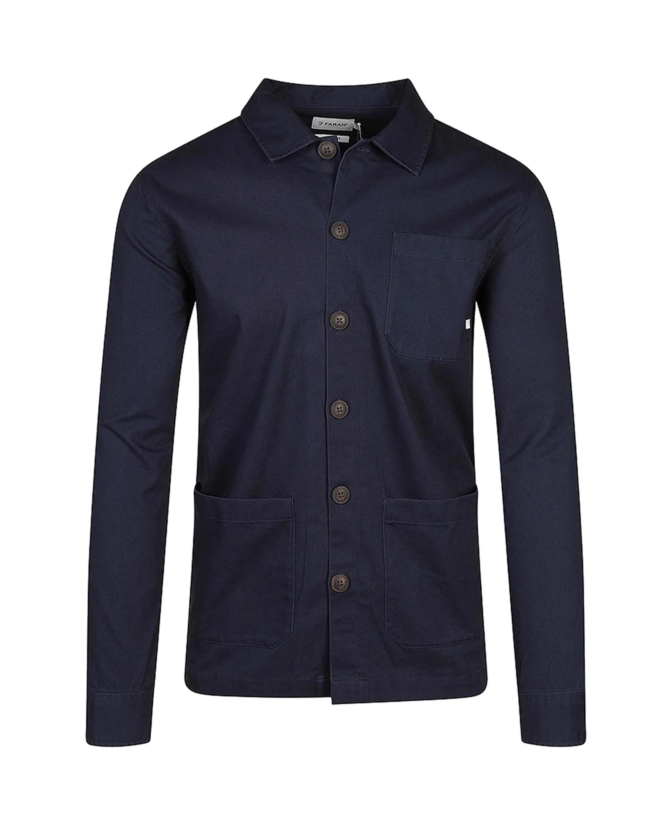 Sobrecamisa Farah Steffens True Navy - flat frontal