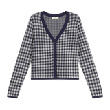 ESE O ESE French Vichy Navy Cardigan 