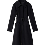 Gabardina Salsa Jeans de Tela con Cinturón - ECRU