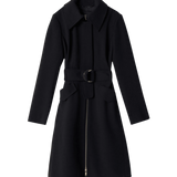 Gabardina Salsa Jeans de Tela con Cinturón - ECRU