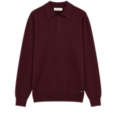 Polo Gianni Lupo GL508S-F26 Bordeaux — vista frontal, color recreado con IA