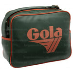 Bandolera Gola Redford Bottle Green Deep Orange - vista angular