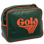 Bandolera Gola Redford Bottle Green Deep Orange - vista frontal transparente