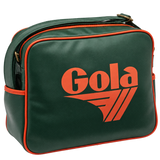 Bandolera Gola Redford Bottle Green Deep Orange - vista frontal transparente