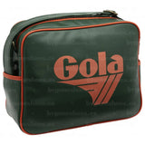 Bandolera Gola Redford Bottle Green Deep Orange - vista frontal