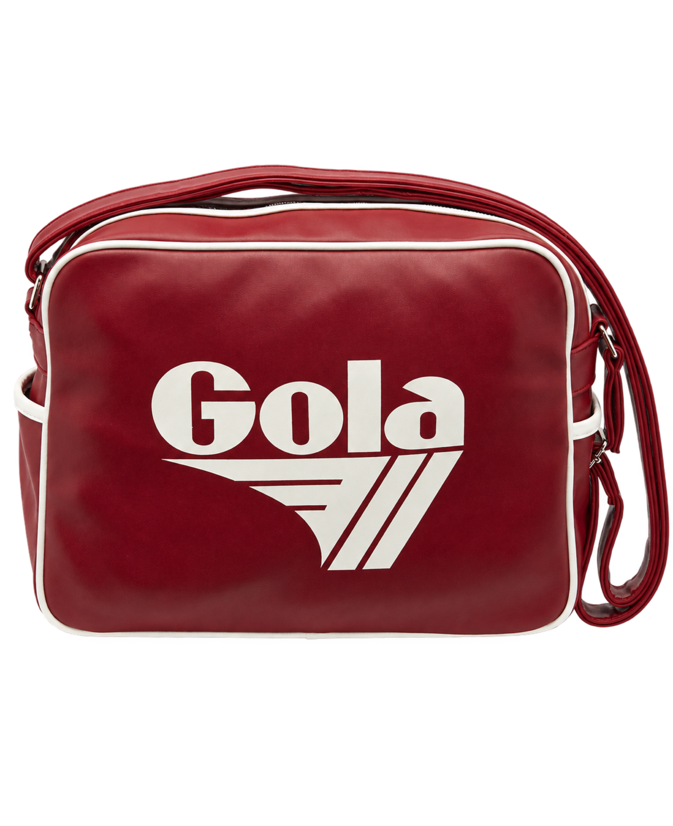 Bandolera Gola Redford Deep Red White - vista frontal transparente