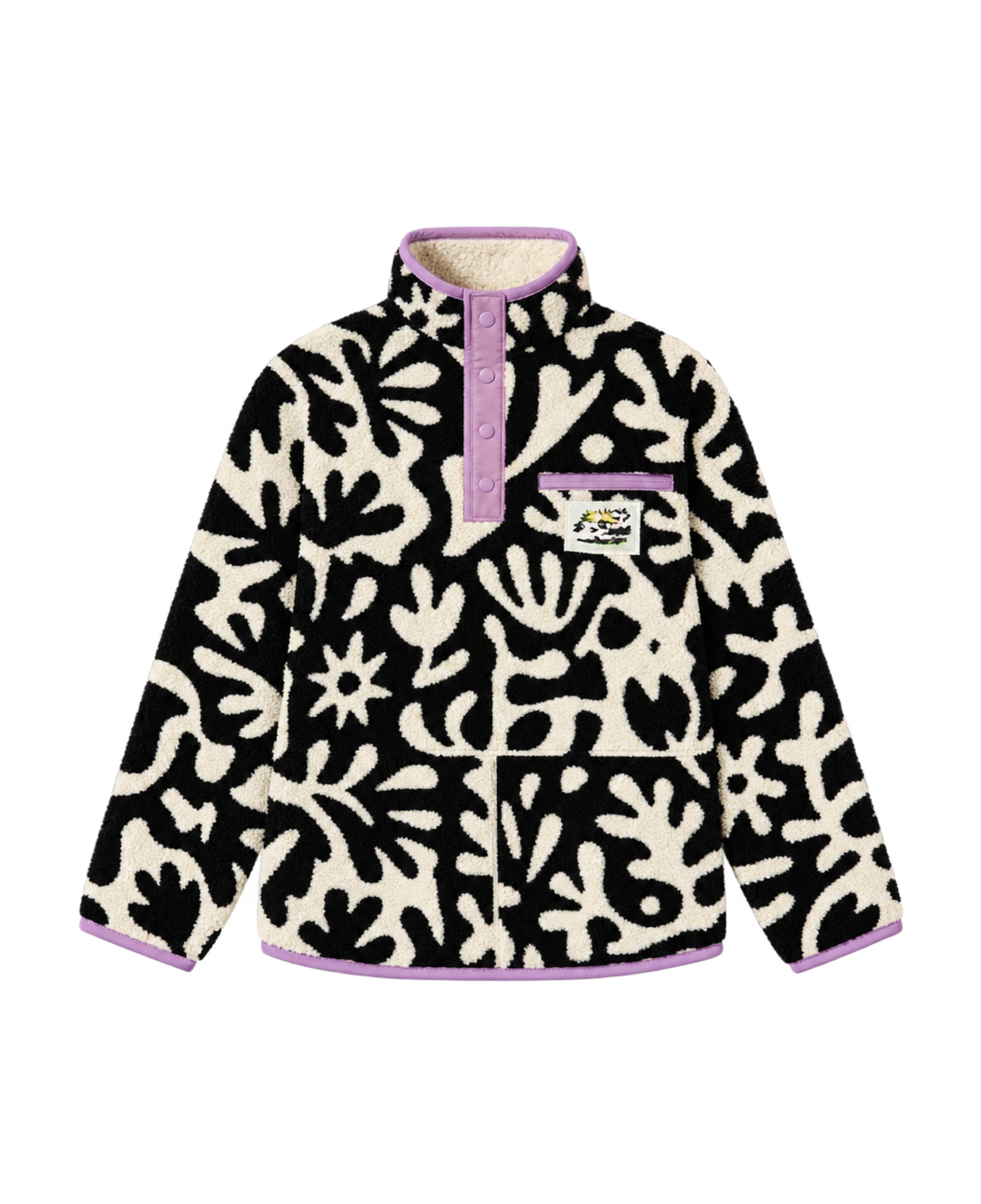 Sudadera On Vacation Goodtimes Fleece Sweater Black flat transparente