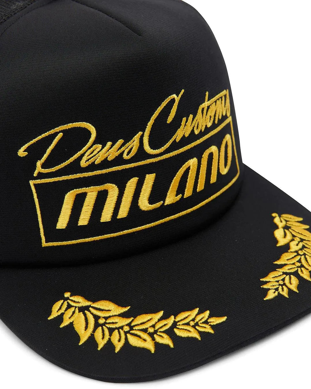 Gorra Deus Ex Machina Title Trucker Black - ECRU