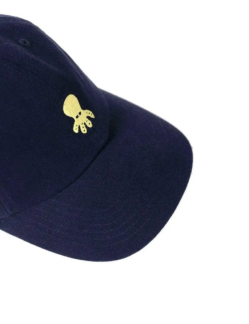 Gorra El Pulpo Lavada Logo Básico Azul Marino - ECRU