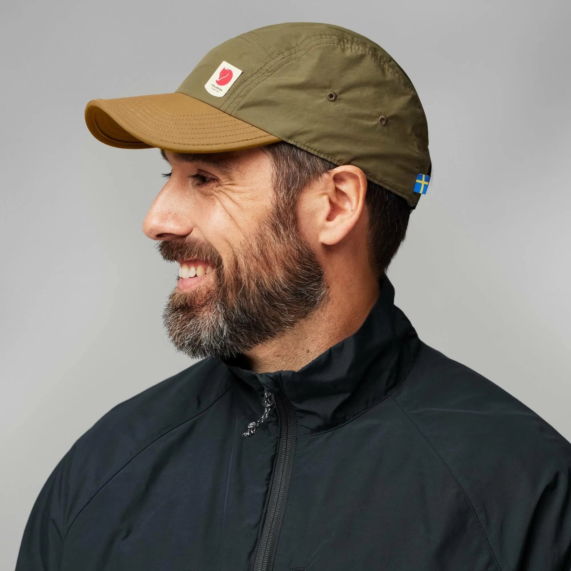 Gorra Fjällräven High Coast Wind Green Buckwheat Brown - ECRU