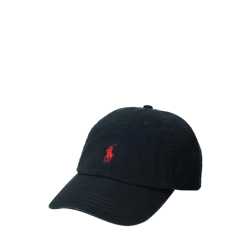 Gorra Polo Ralph Lauren Negra con Visera de Tela de Algodón - ECRU