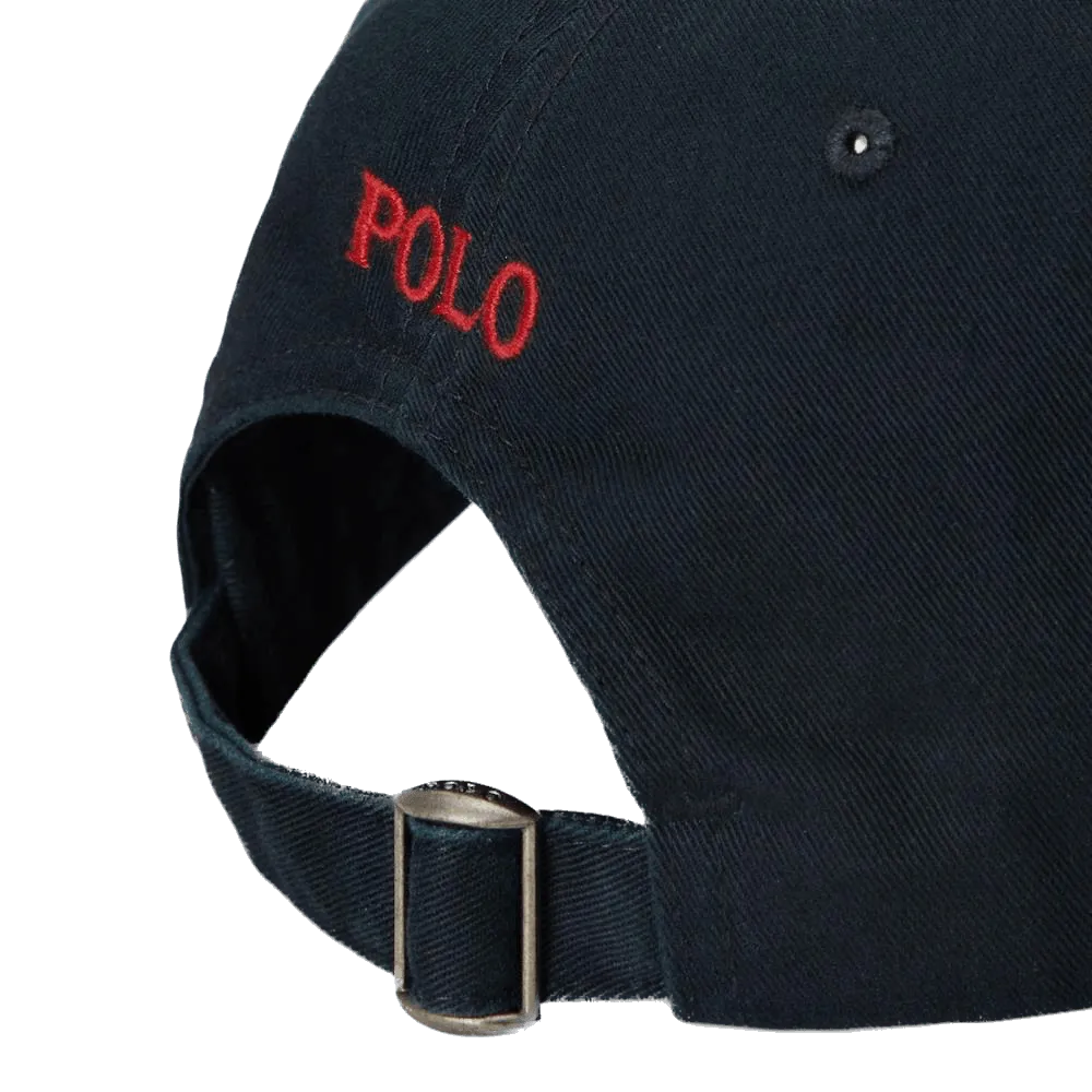 Gorra Polo Ralph Lauren Negra con Visera de Tela de Algodón - ECRU
