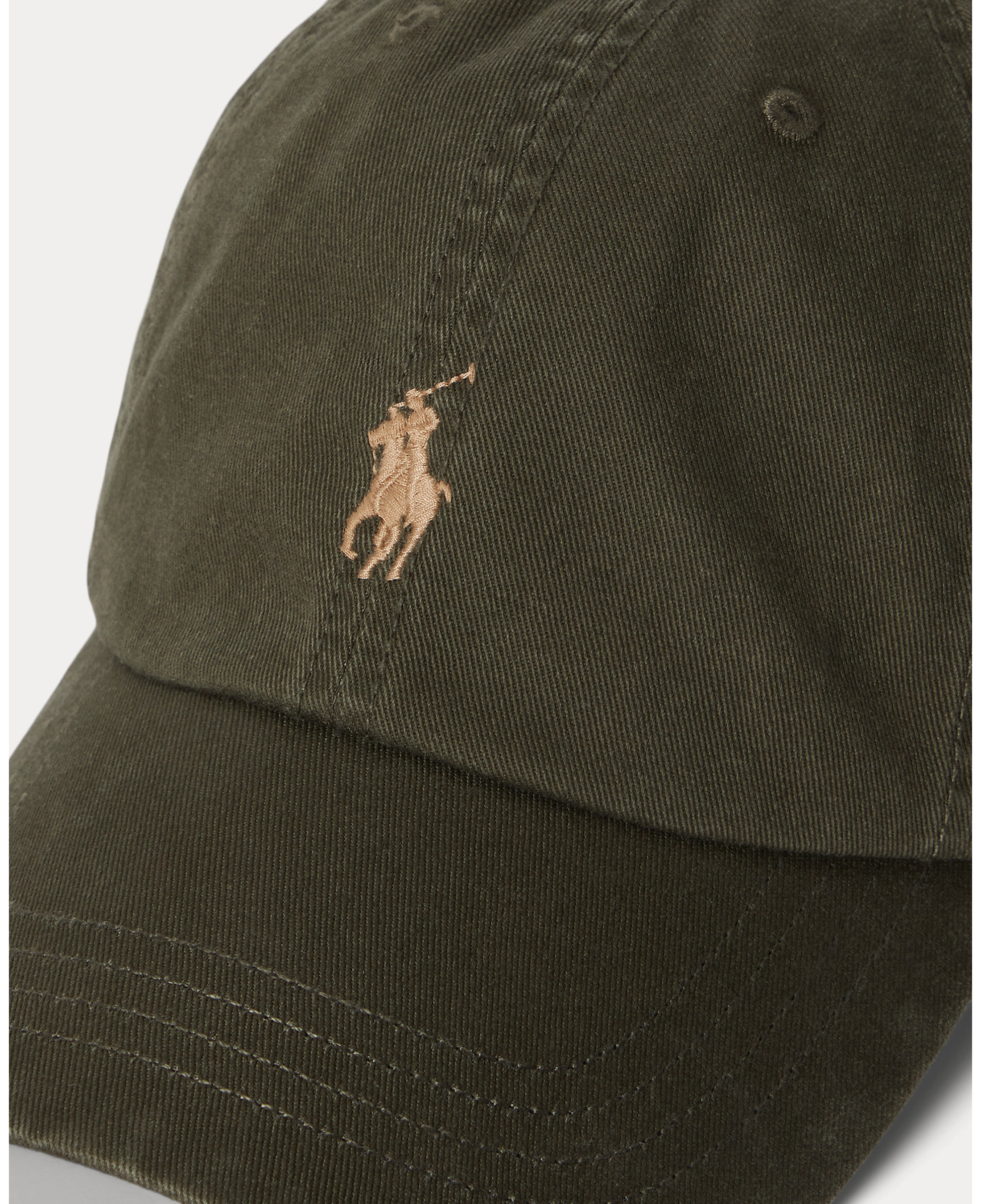 Gorra Polo Ralph Lauren Classic Sport Cap Verde Oliva — detalle y vista 3