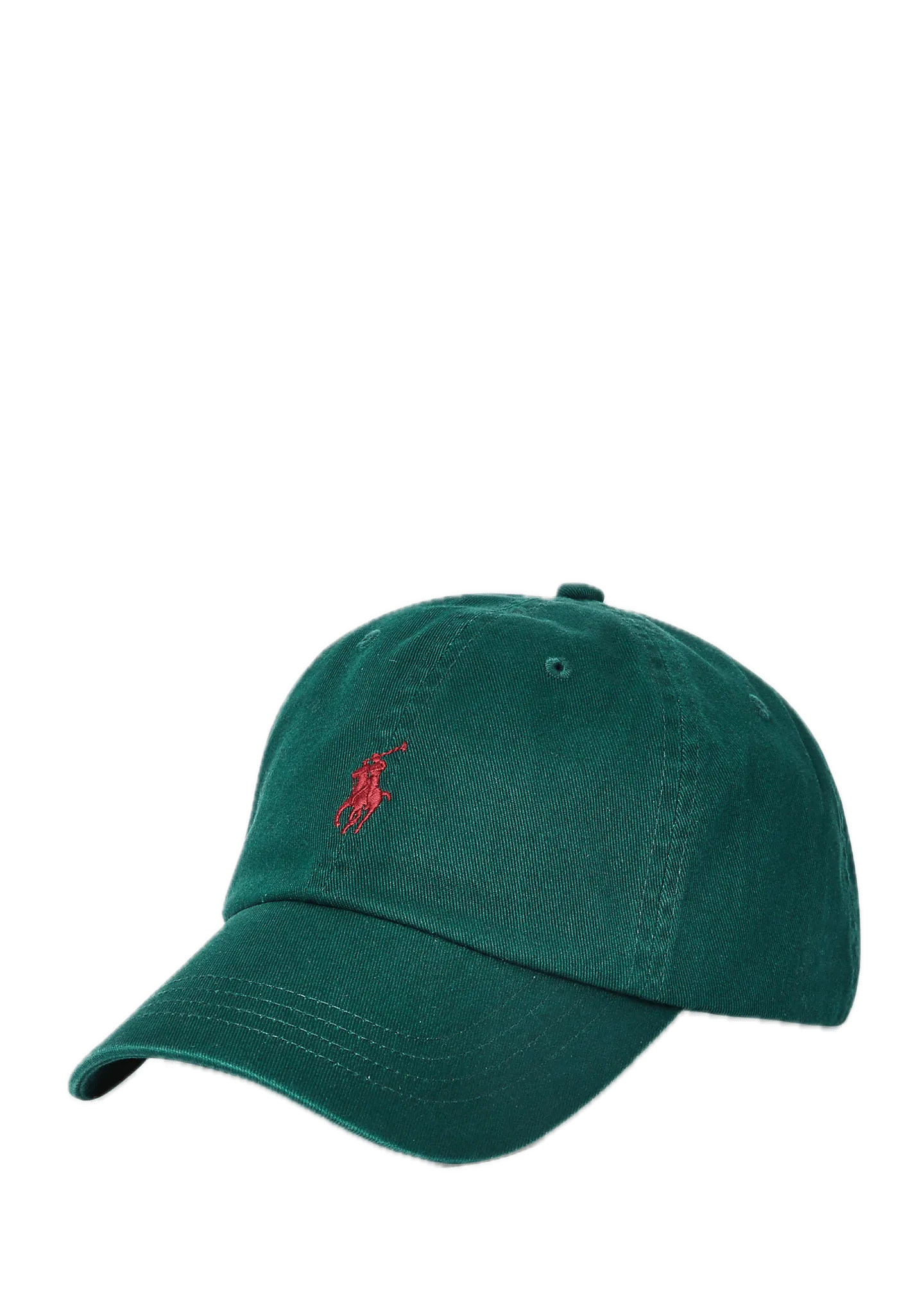 Gorra Polo Ralph Lauren Verde Universitario con Visera de Tela de Algodón - ECRU