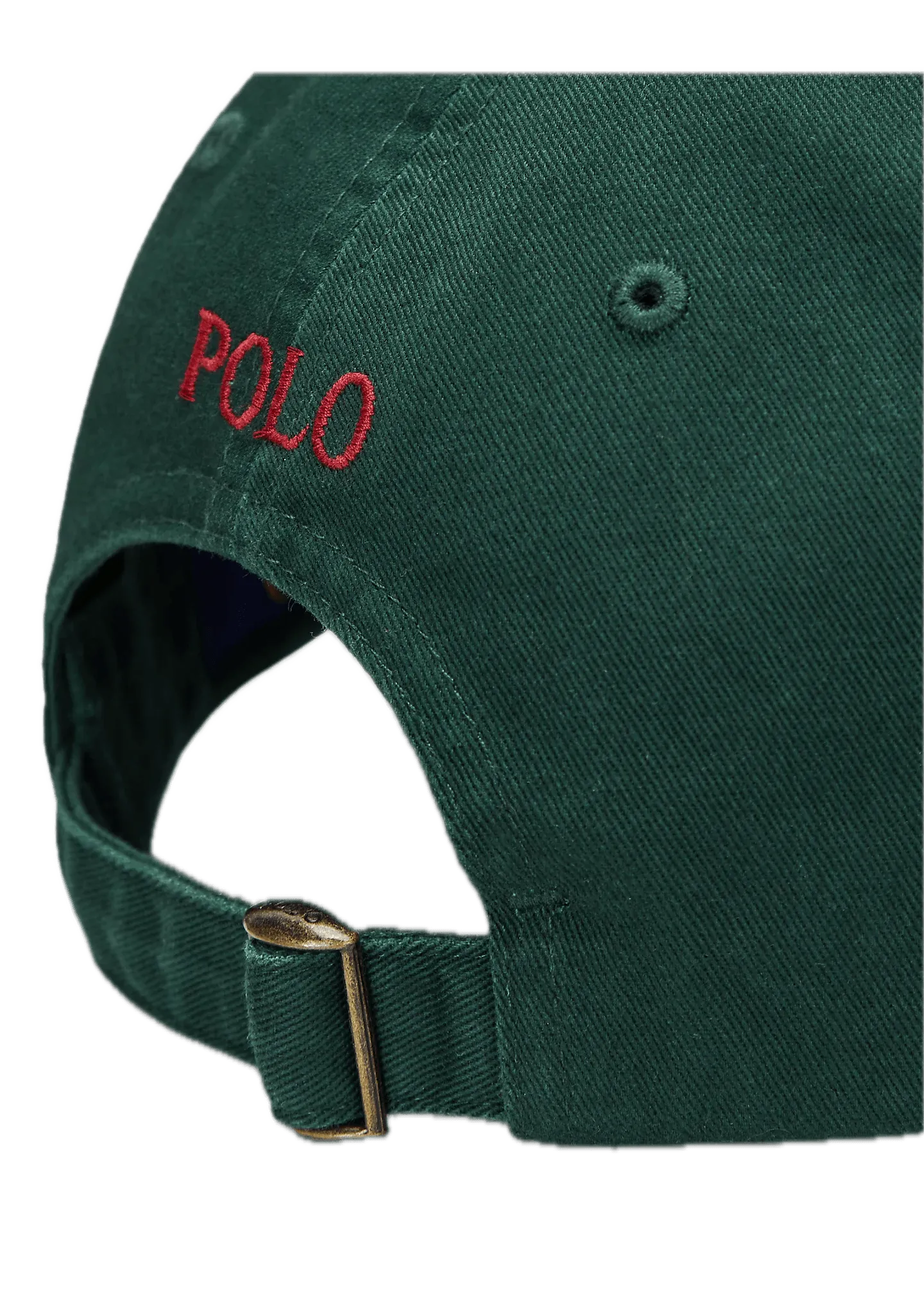 Gorra Polo Ralph Lauren Verde Universitario con Visera de Tela de Algodón - ECRU