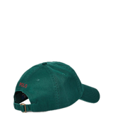 Gorra Polo Ralph Lauren Verde Universitario con Visera de Tela de Algodón - ECRU