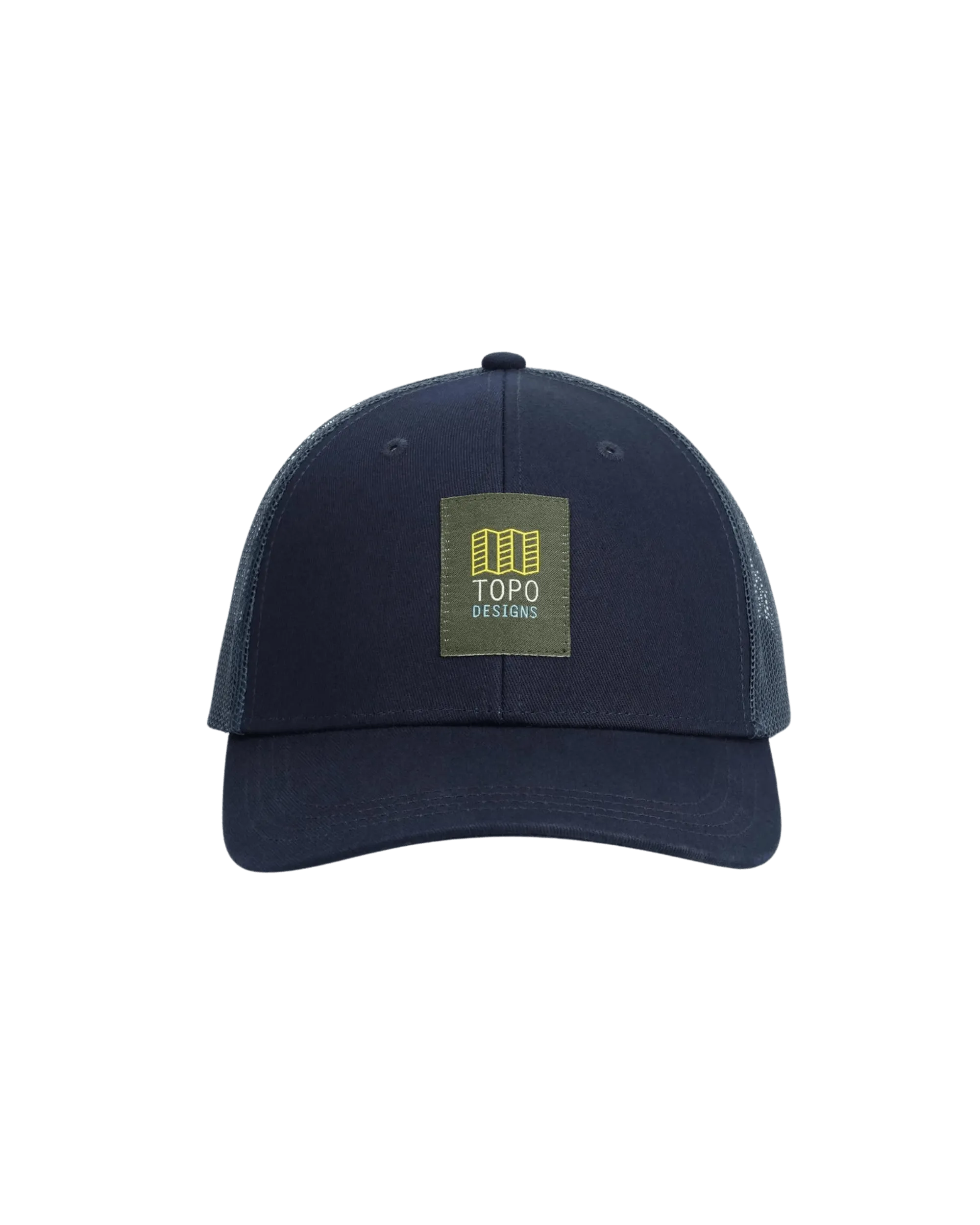 Gorra Topo Designs Original Logo Navy - ECRU