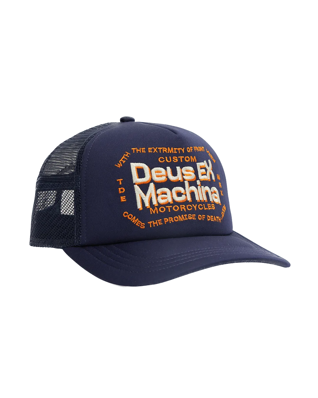 Gorra Trucker Deus Ex Machina Extremity Navy - ECRU