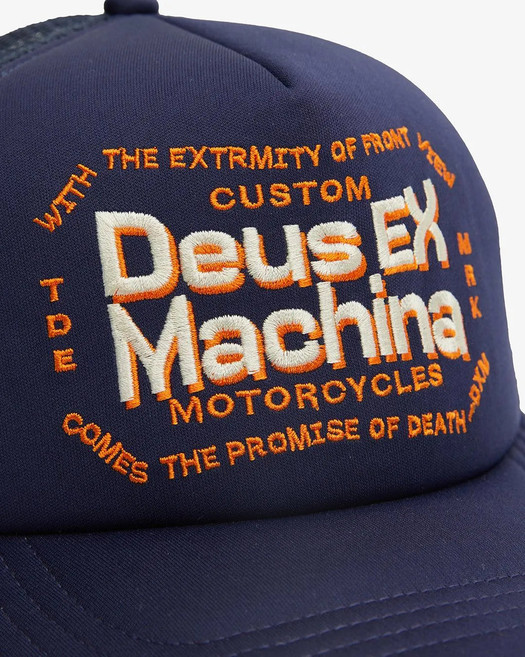 Gorra Trucker Deus Ex Machina Extremity Navy - ECRU