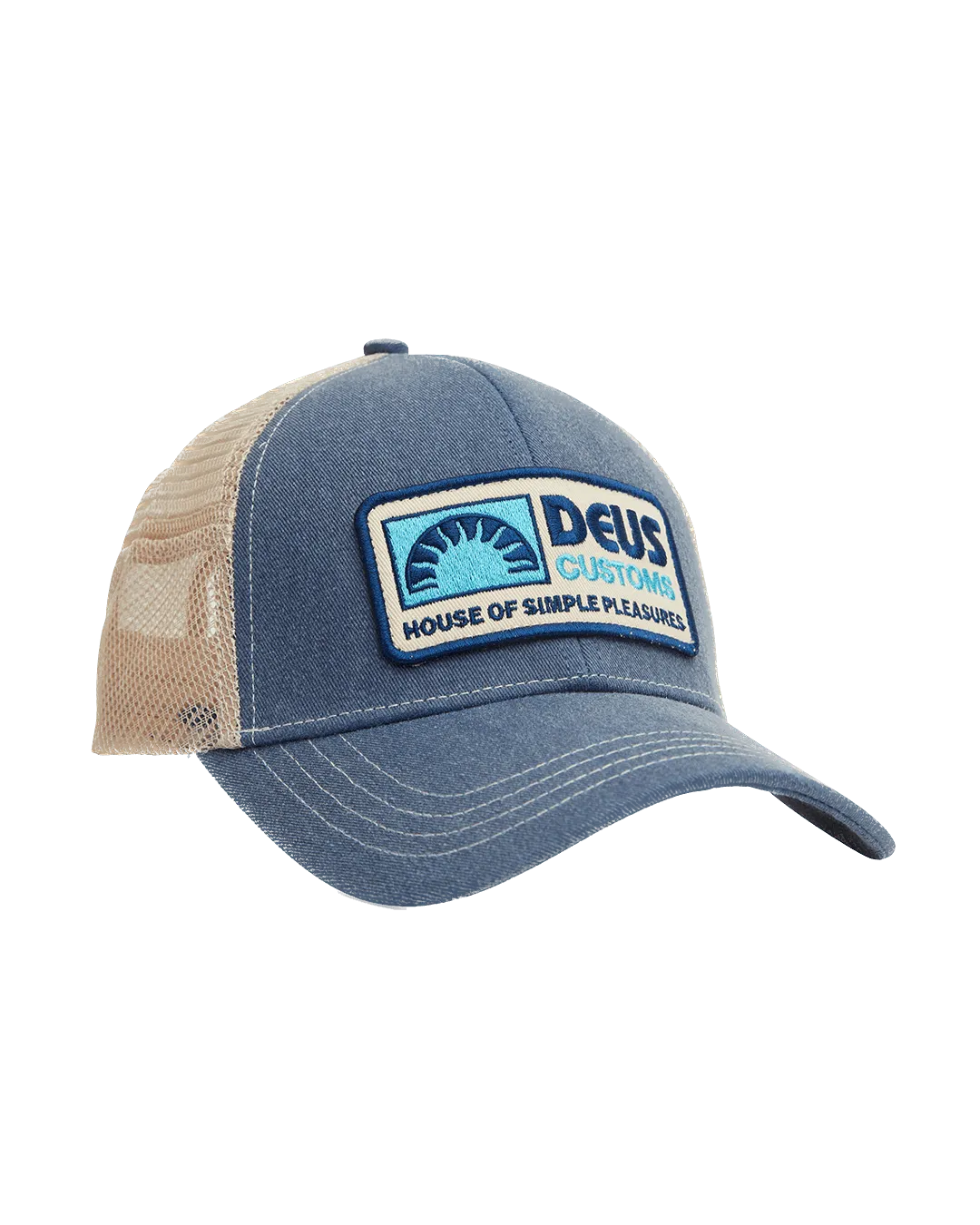Gorra Trucker Deus Ex Machina Melodies Blue Ribbon - ECRU