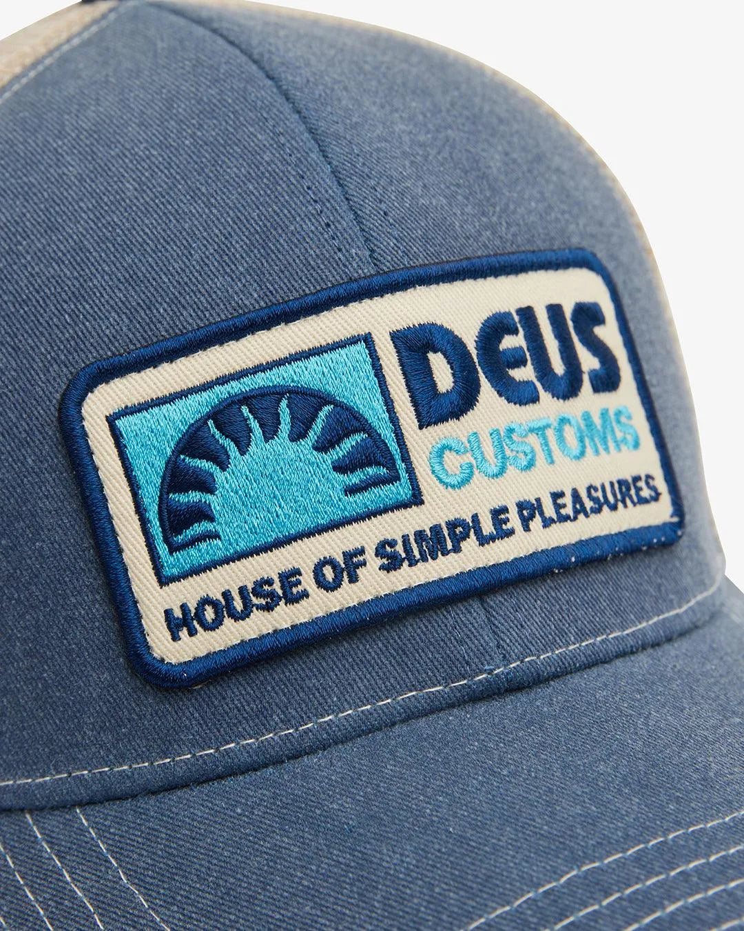 Gorra Trucker Deus Ex Machina Melodies Blue Ribbon - ECRU