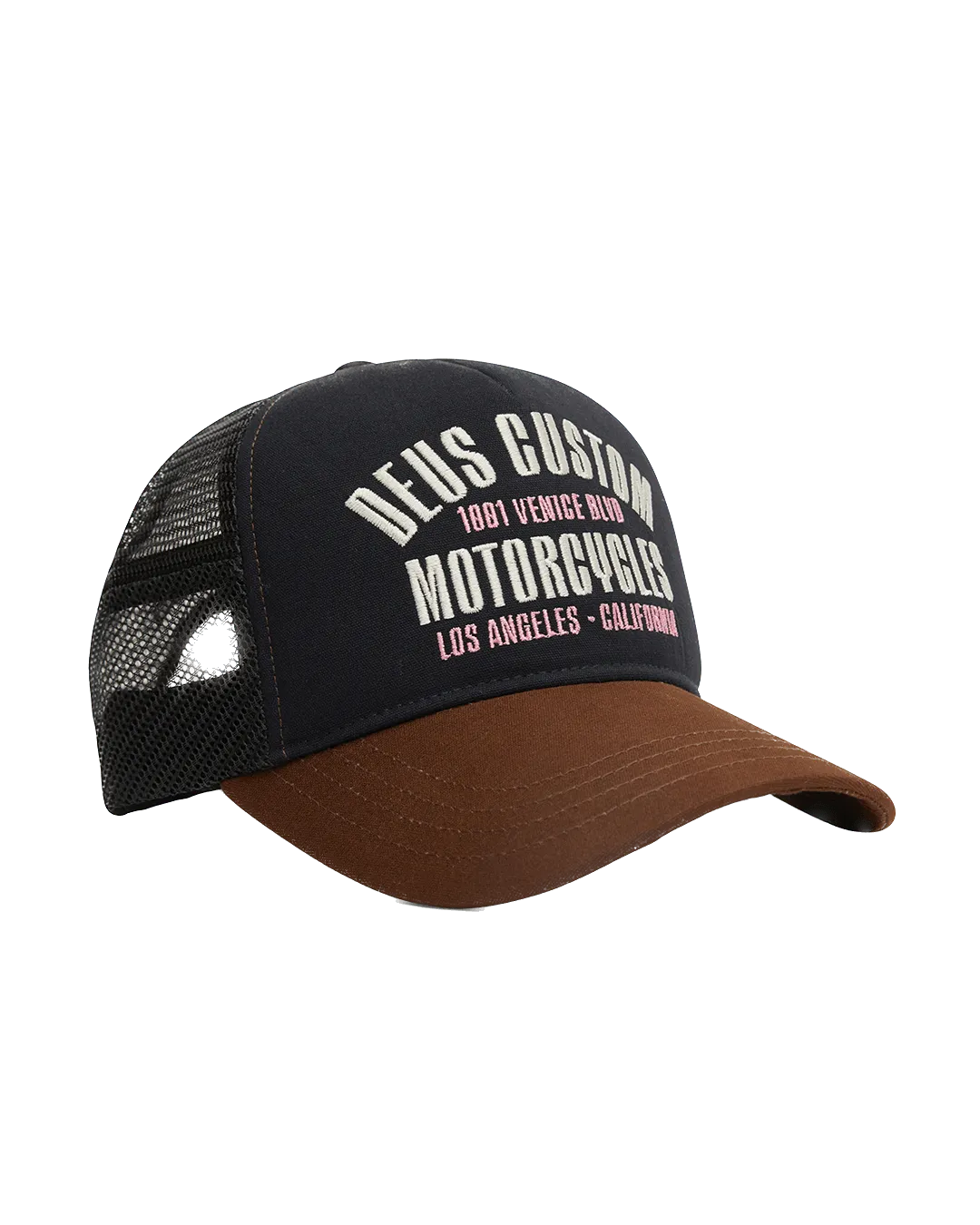 Gorra Trucker Deus Ex Machina Reggie Trucker Black - ECRU