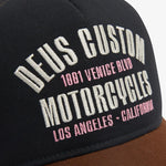Gorra Trucker Deus Ex Machina Reggie Trucker Black - ECRU