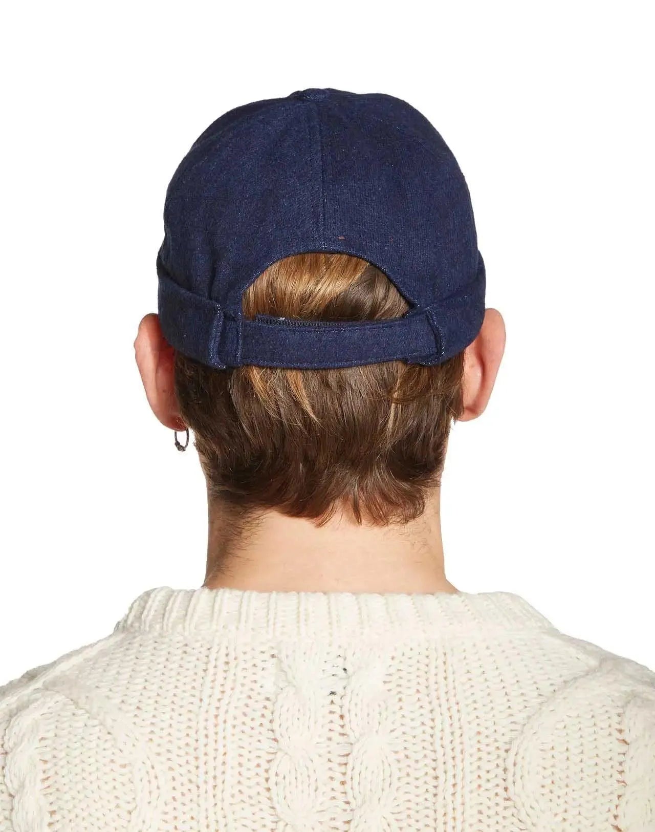 Gorro Beanie Olow Blue Denim - ECRU