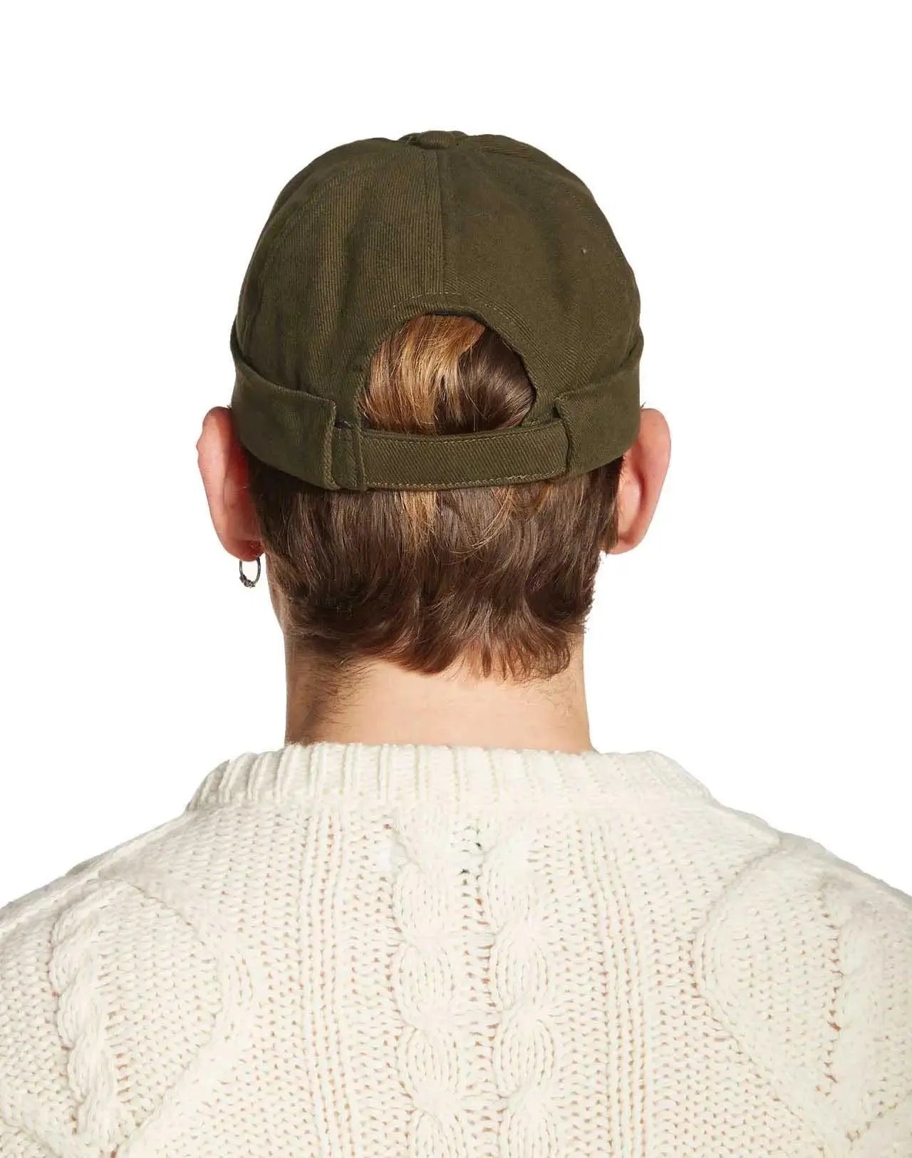 Gorro Beanie Olow Kaki Denim - ECRU