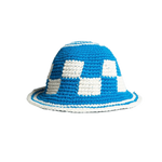 Gorro Florist Plain Blue - ECRU